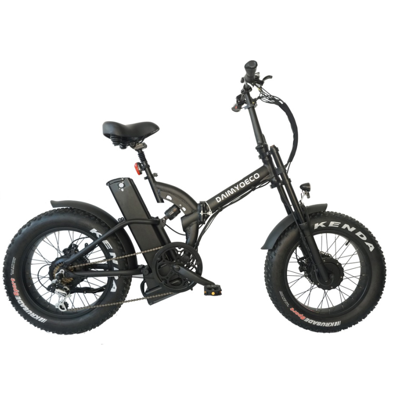 20 inch foldable e bike fat tire electric bicycle with dual motor